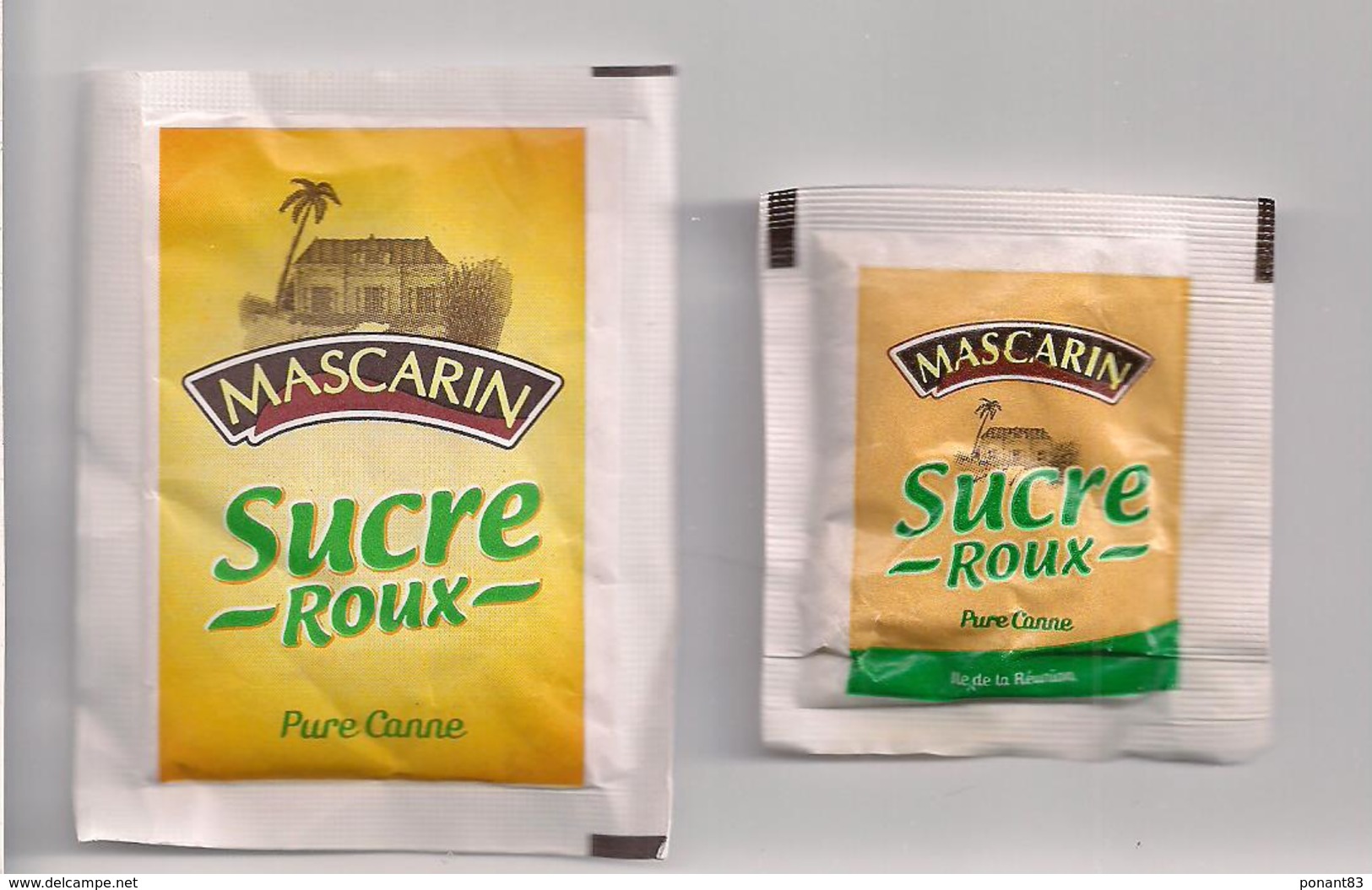 2 Sachets Sucre Roux Pure Canne MASCARIN  - Ile De La Réunion - - Sucres