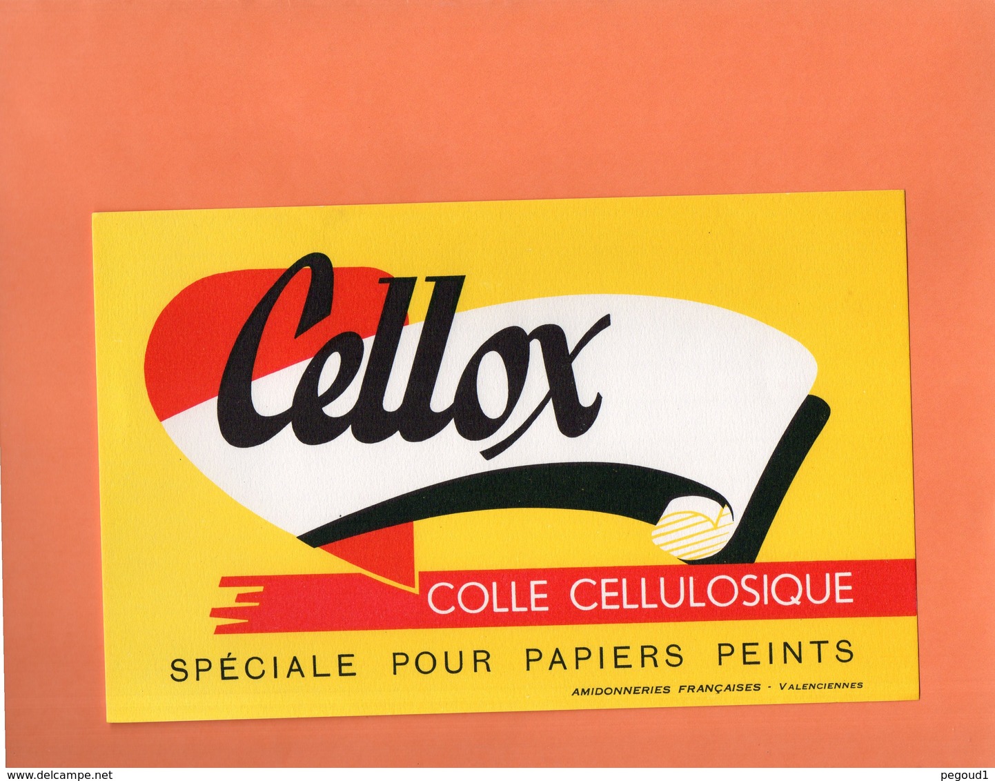 BUVARD. VALENCIENNES.AMIDONNERIE FRANCAISE. COLLE  " CELLOX "   Achat Immédiat - Peintures