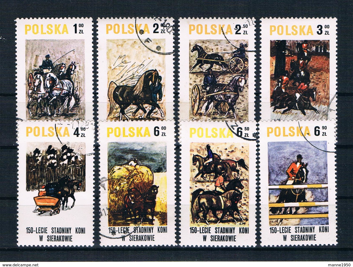 Polen 1980 Pferde Mi.Nr. 2664/71 Kpl. Satz Gest. - Gebraucht