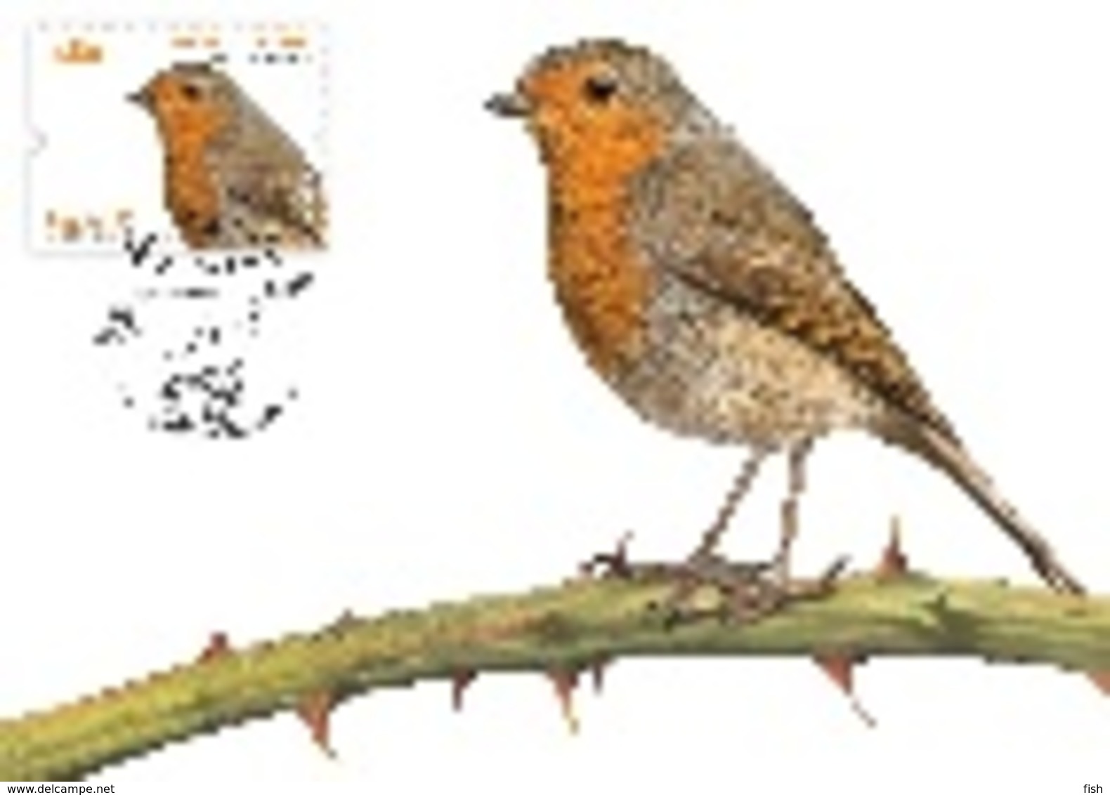 Portugal & Maxi Card, Europa CEPT, National Birds, Pisco-de-Peito-Ruivo, Erithacus Rubecula, Lisboa 2019 (8417) - 2019