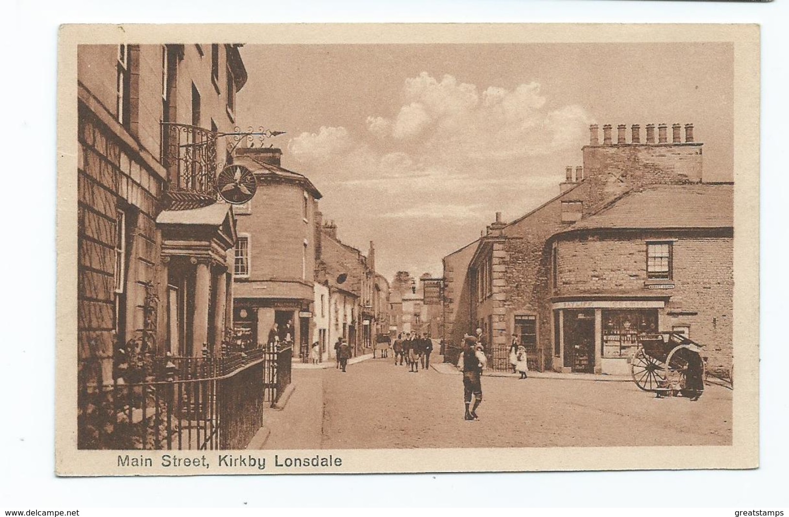 Cumbria Main Street Kirkby Lonsdale    2496 Unused  Postcard - Other & Unclassified