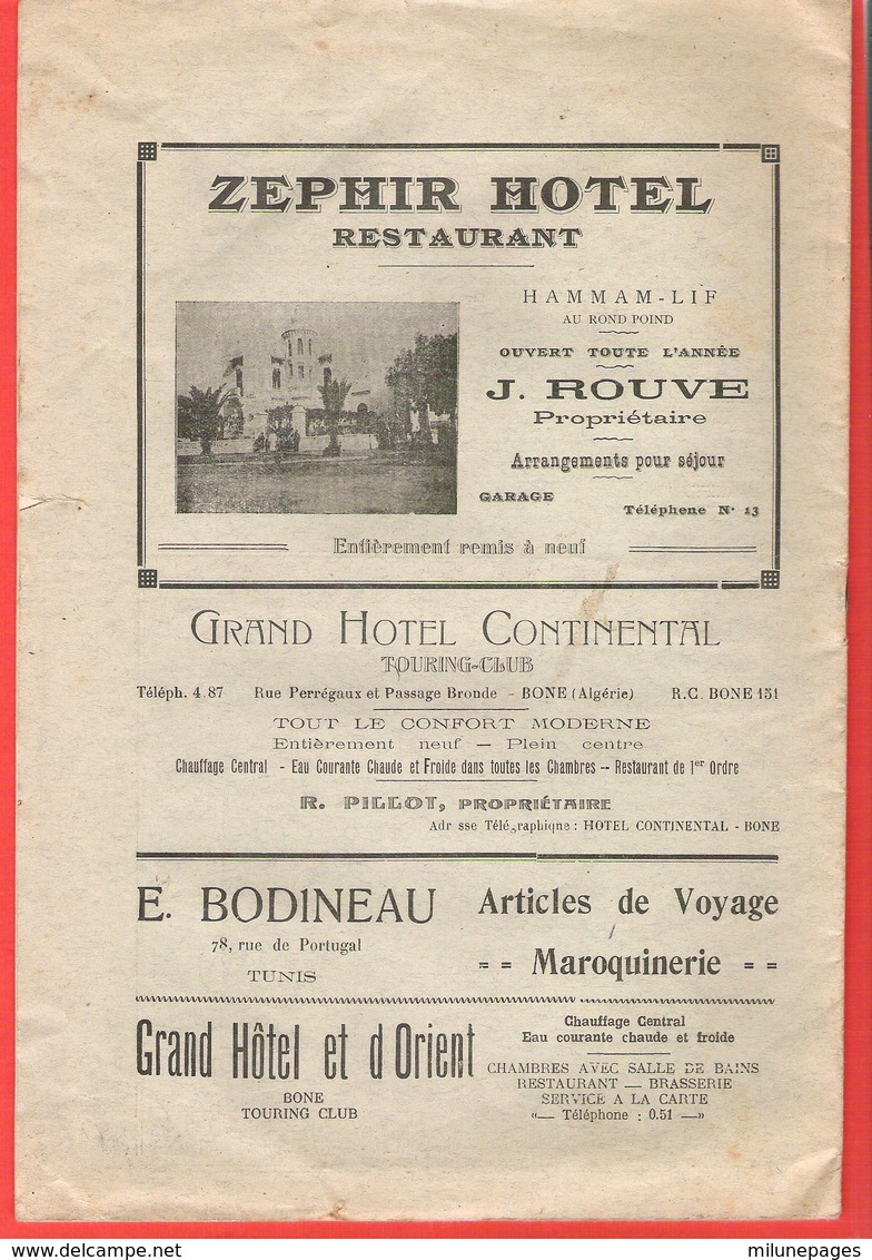 Le Journal Des Touristes En TUNISIE 1927 Une Mine D'infos, Publicités, Horaires Trains Tunisiens, Villégiatures - Andere & Zonder Classificatie