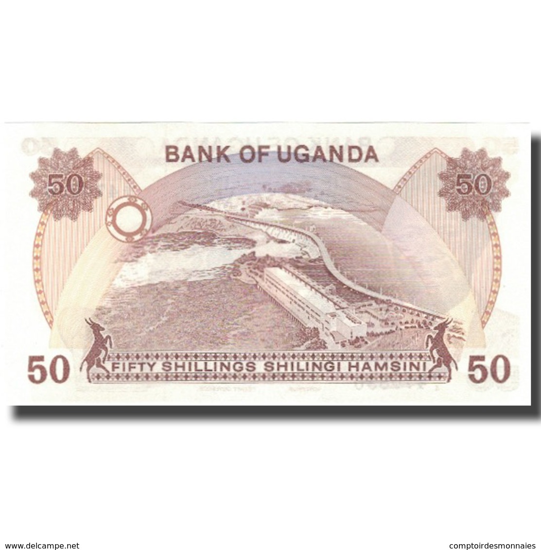 Billet, Uganda, 50 Shillings, Undated (1973-77), KM:13b, NEUF - Ouganda