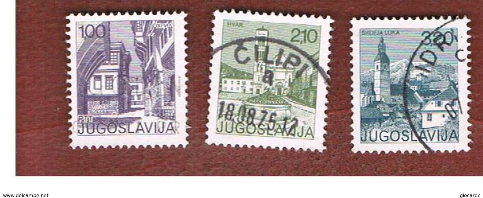 JUGOSLAVIA (YUGOSLAVIA)   - SG 1656.1665   -    1975  TOURISM  - USED - Usados