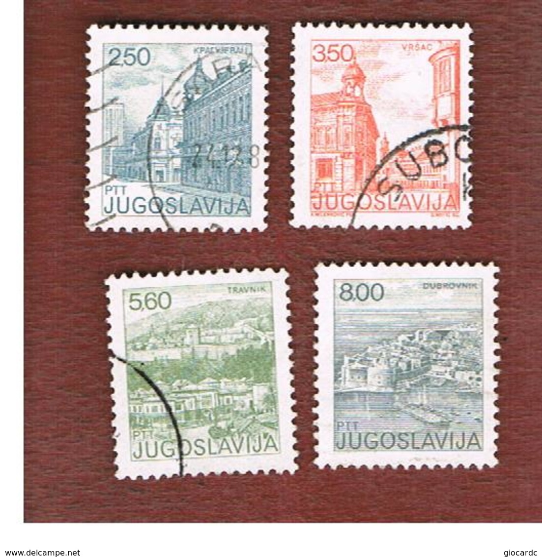 JUGOSLAVIA (YUGOSLAVIA)   - SG 1663.1667   -    1981  TOURISM          -  USED - Usati