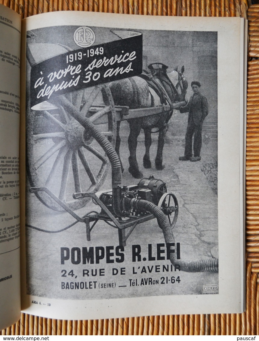 Annuaire Ancien De La Machine Agricole Tome 4 La Mécanisation à La Ferme Edition 1949-1950 Agriculture Tracteur Culture - Nature