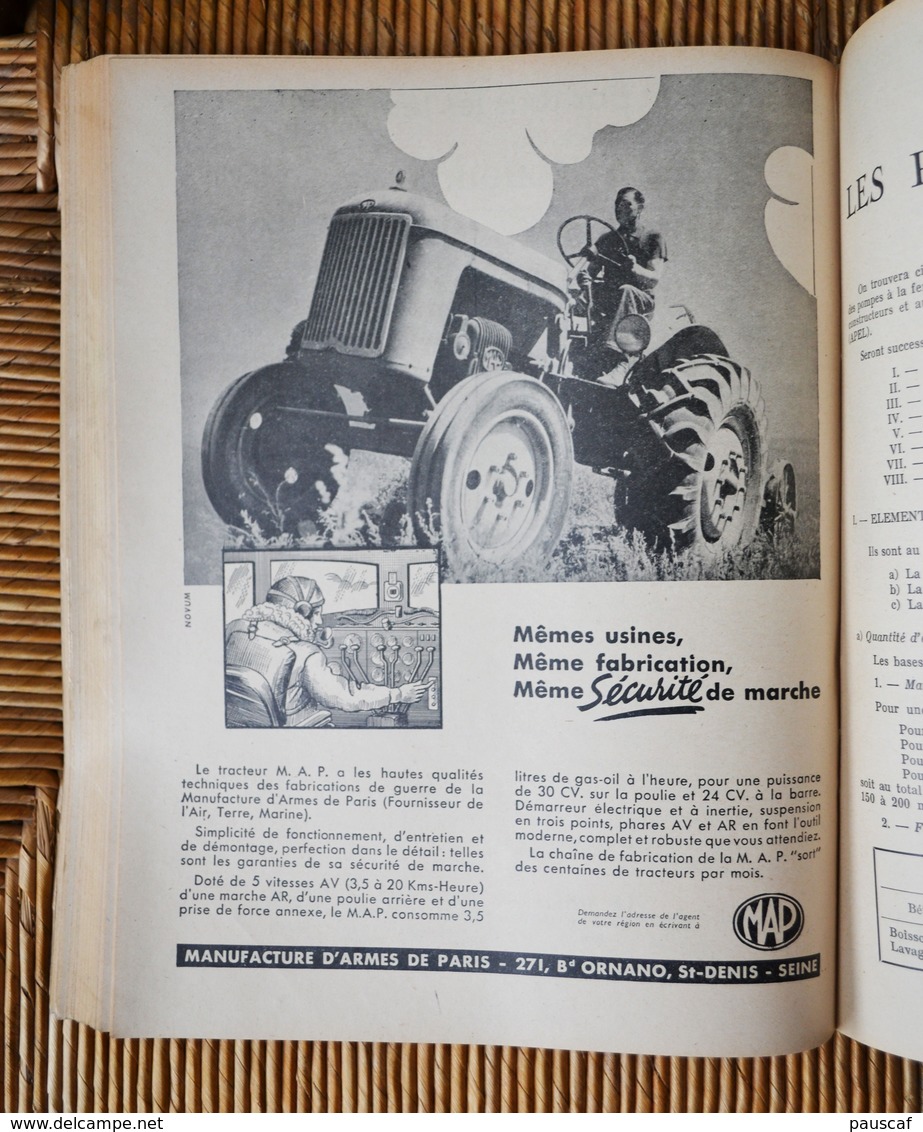 Annuaire Ancien De La Machine Agricole Tome 4 La Mécanisation à La Ferme Edition 1949-1950 Agriculture Tracteur Culture - Nature