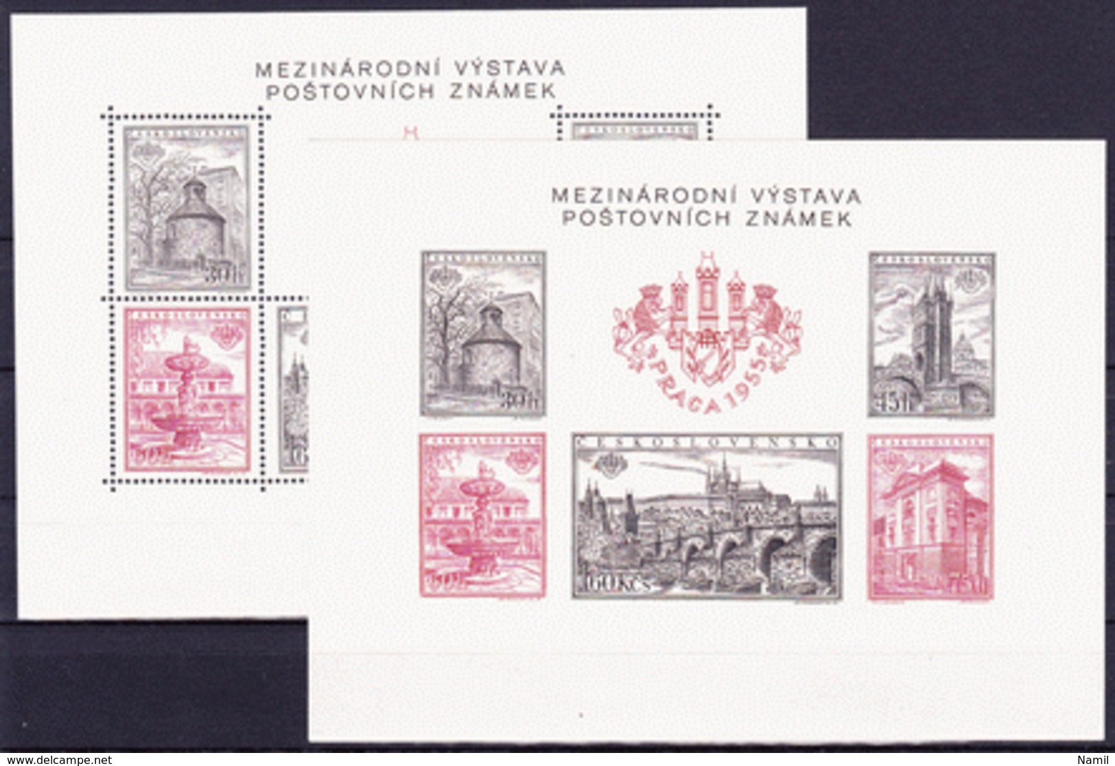** Tchécoslovaquie 1955 Mi 890-948+Bl.16 A+B (Yv 790-828+BF 19+19a+PA 40-4), L'année Complete (MNH) - Komplette Jahrgänge
