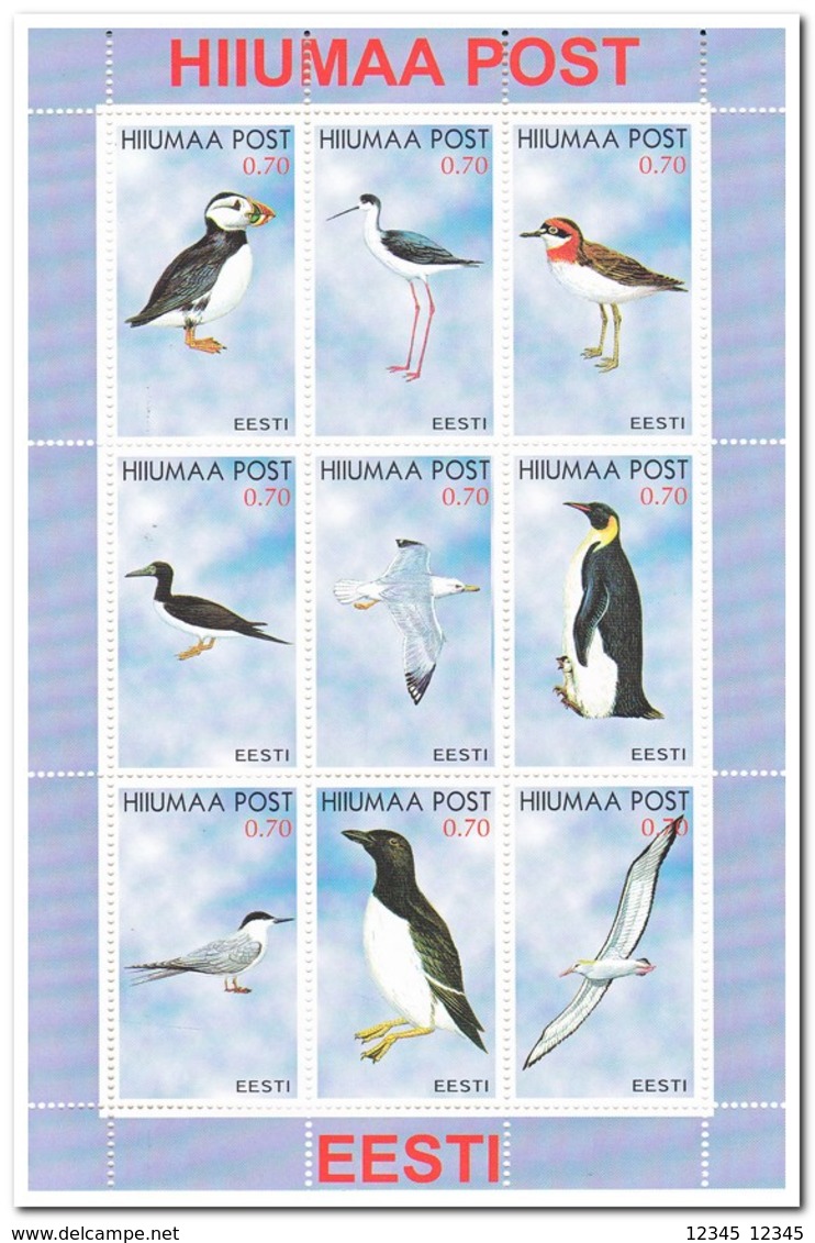 HIiumaa Post, Postfris MNH, Birds - Estonia