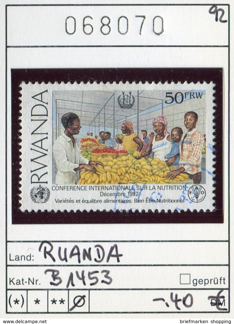 Ruanda - Rwanda - Michel B1453 - Oo Oblit. Used Gebruikt - - Usati