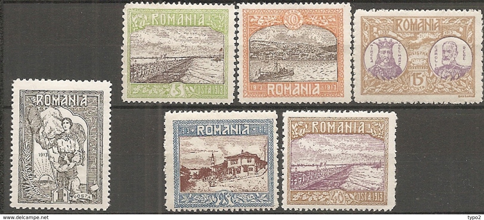 ROU -   Yv. N°  222,224 à 228  *  Silistrie-Dobroudja Cote  8,75 Euro  BE  2 Scans - Nuevos