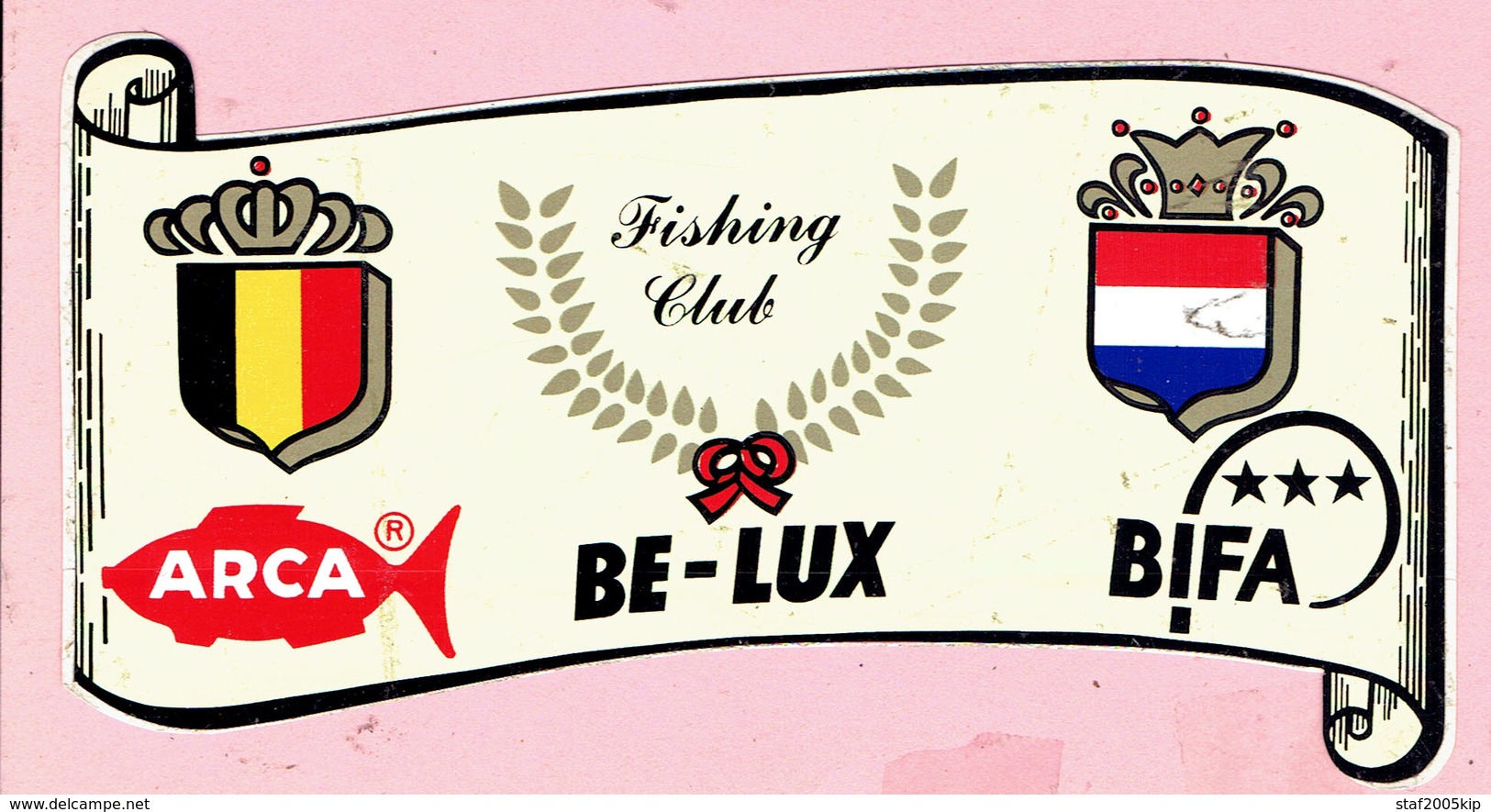 Sticker - Fishing Club - ARCA - BE-LUX - BIFA - Autocollants