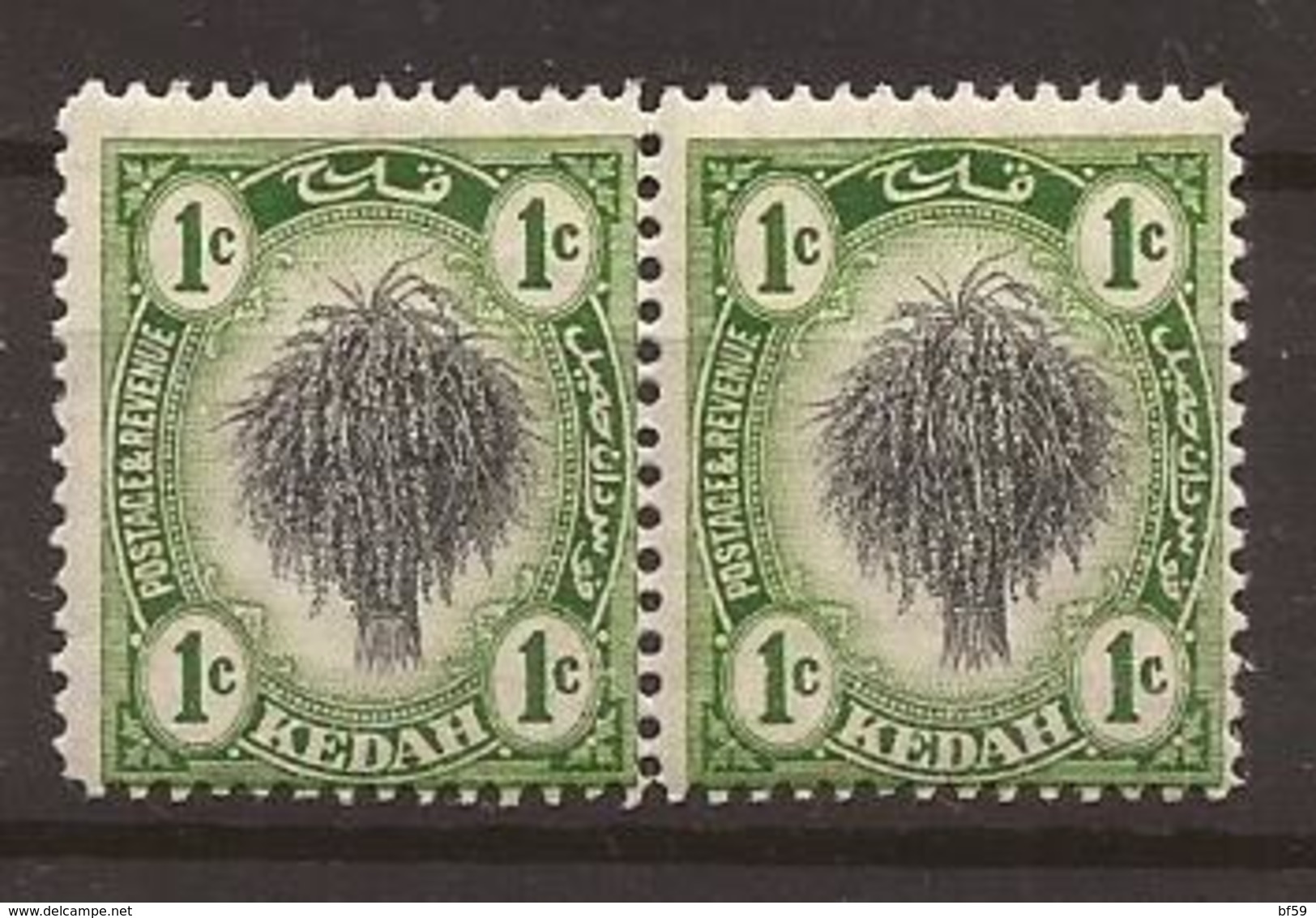 GRANDE BRETAGNE - Colonie - MALAISIE - KEDAH - YVERT N° 1 Paire - NEUF XX MNH - Kedah