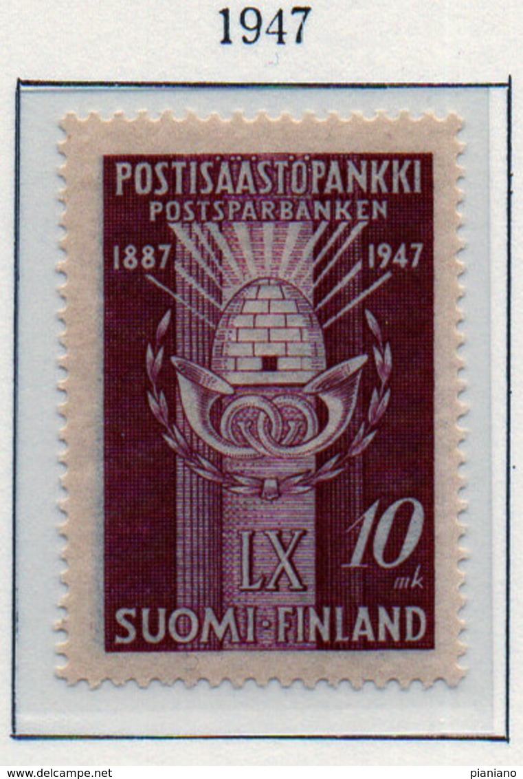 PIA - FINLANDIA - 1947  : 60° Anniversario Della Cassa Di Risparmio Postale -   (Yv   321) - Unused Stamps