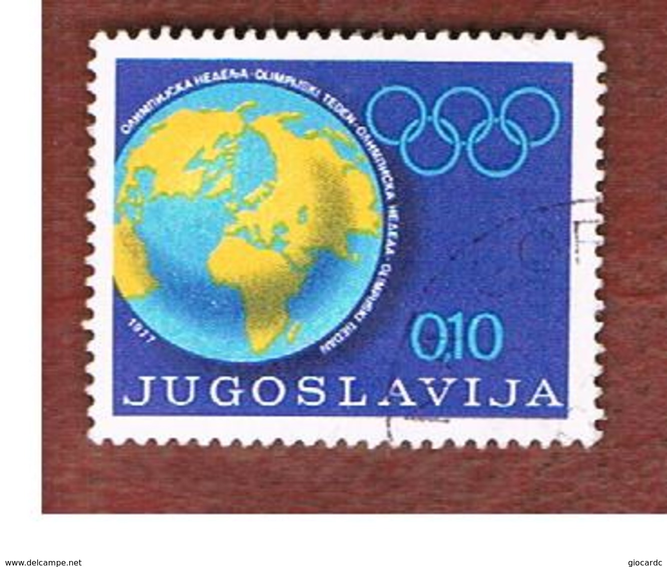 JUGOSLAVIA (YUGOSLAVIA)   - SG 1799   -    1977 OBLIGATORY TAX. OLYMPIC GAMES FUND    -  USED - Usati