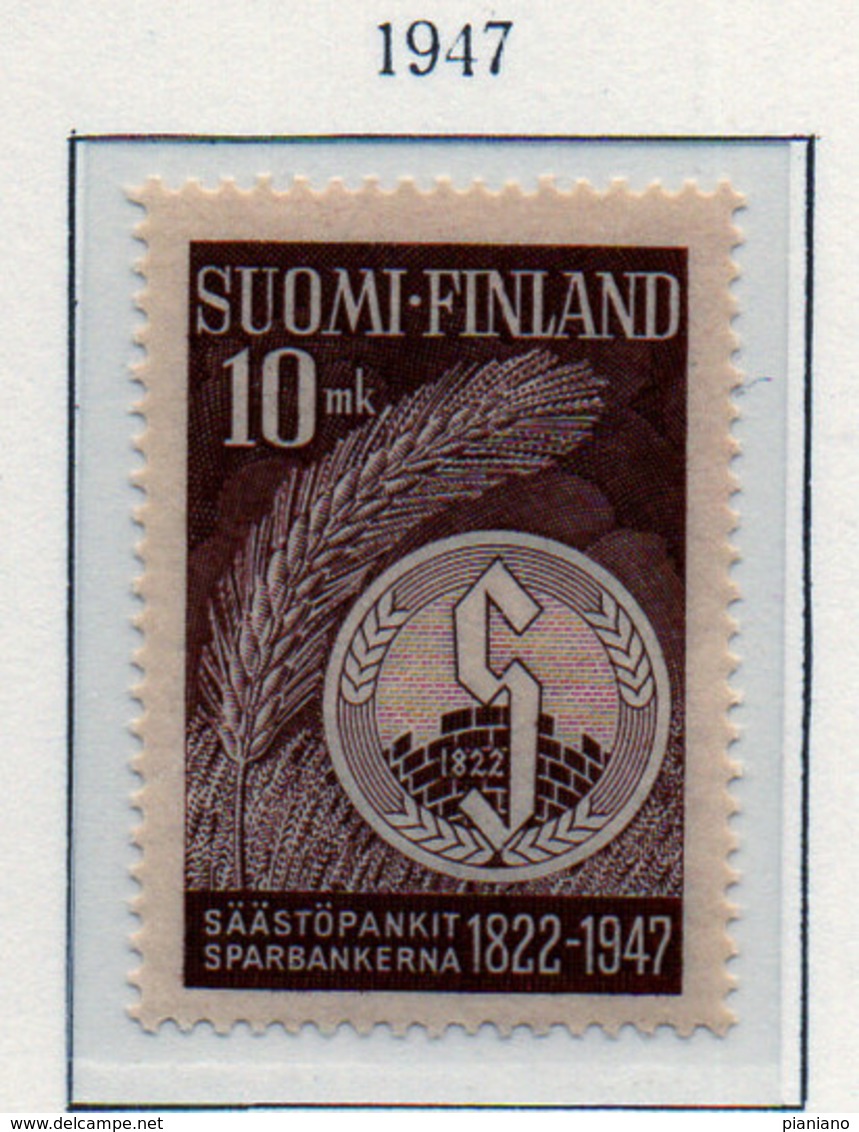 PIA - FINLANDIA - 1947  : 125° Anniversario Della Cassa Di Risparmio -   (Yv   331) - Nuovi