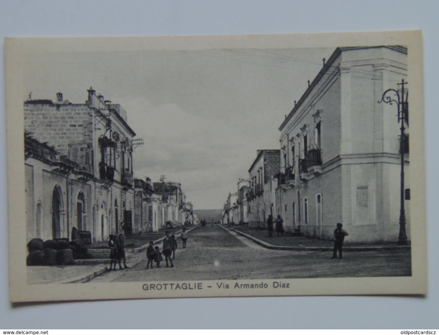 Puglia Taranto 34 Grottaglie Animata 1920 - Taranto