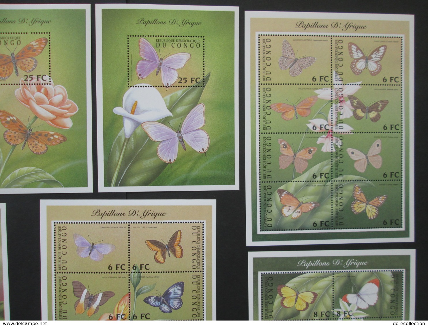 CONGO Collection Papillon 12 Blocs Timbres Neufs Papillons Butterflies Butterfly MNH Stamps - Neufs