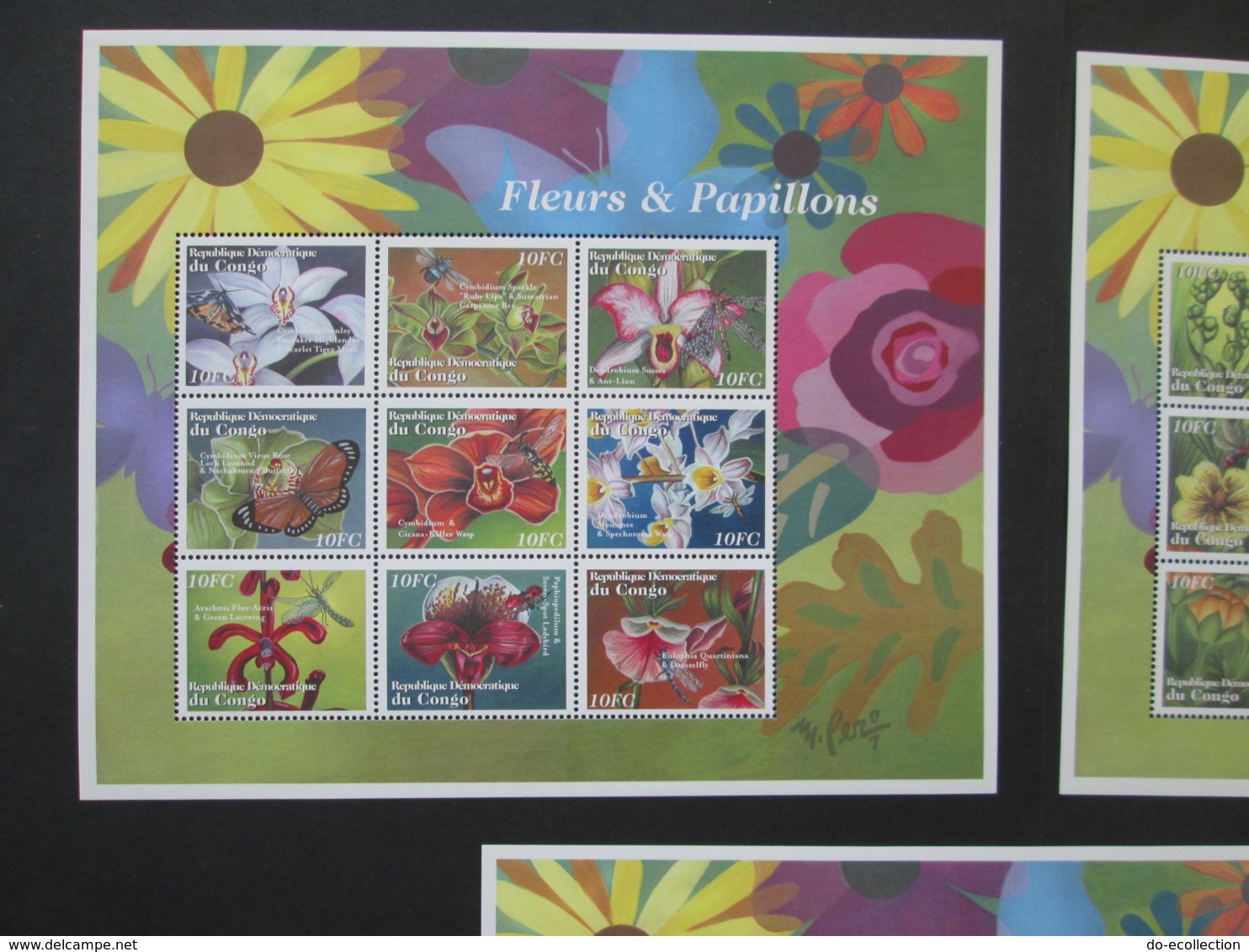 CONGO Collection Papillon 12 Blocs Timbres Neufs Papillons Butterflies Butterfly MNH Stamps - Ungebraucht