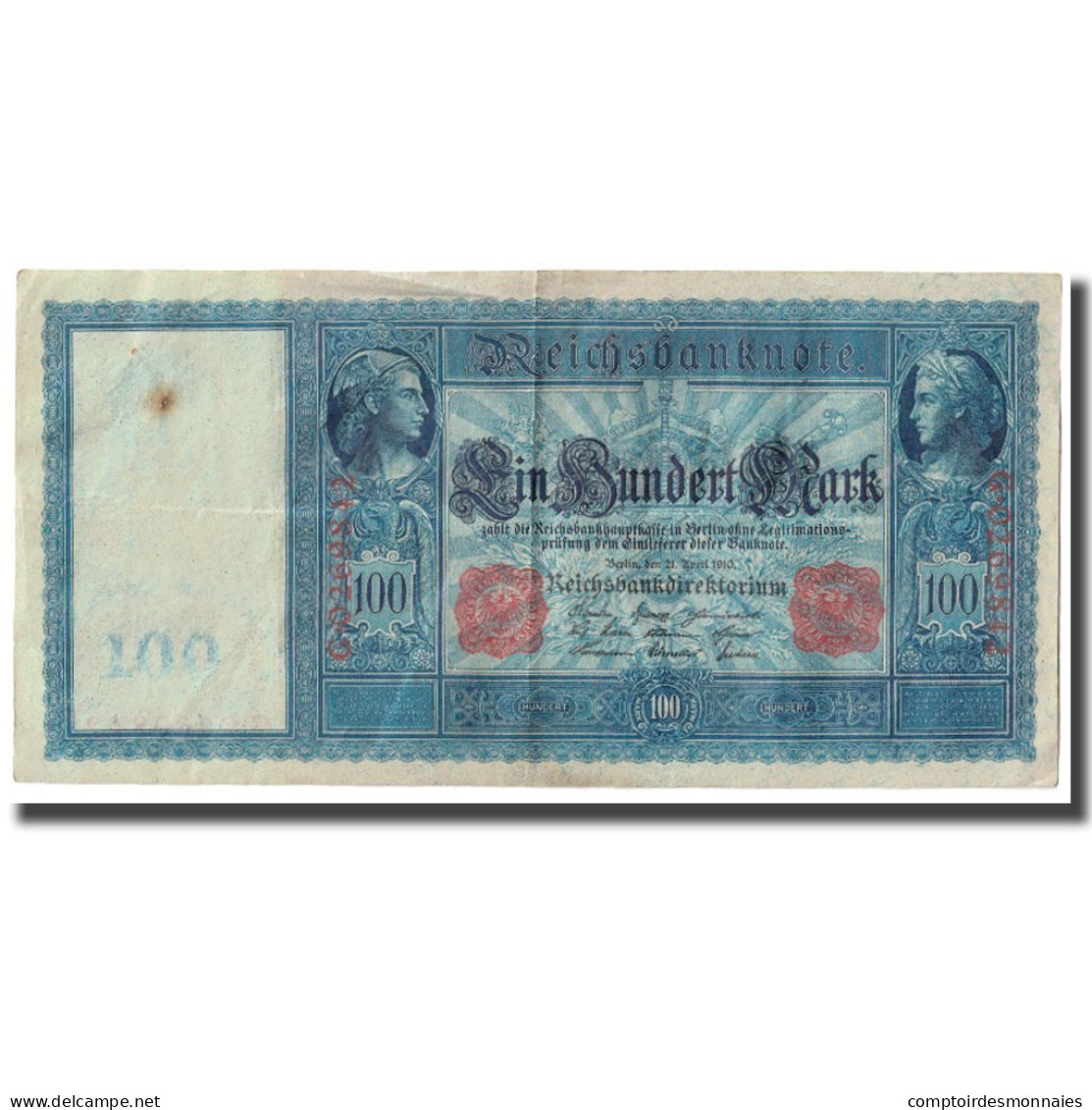 Billet, Allemagne, 100 Mark, 1910, 1910-04-21, KM:42, TB - 100 Mark