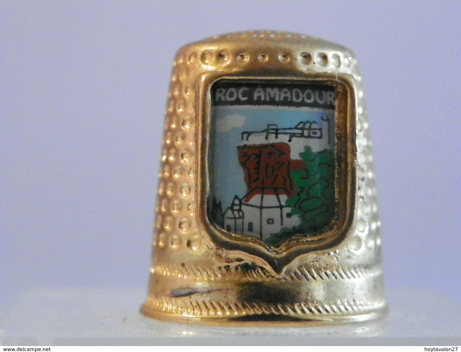 Dé A Coudre En Métal " Roc Amadour" - Thimbles