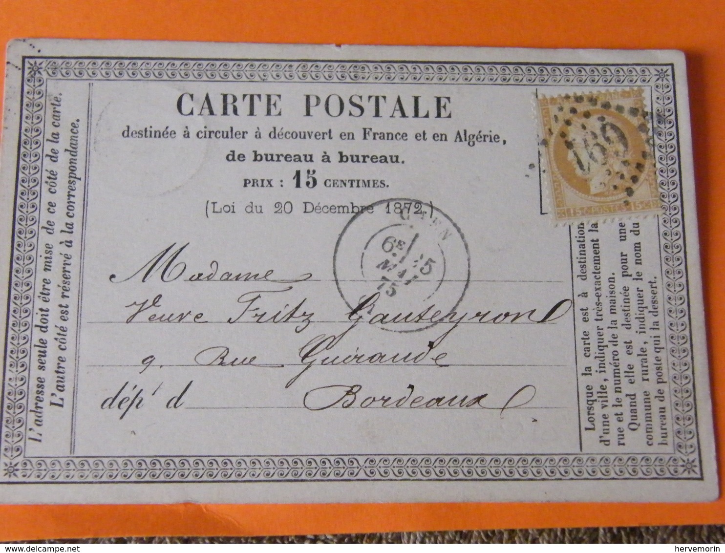 Ceres  No59   Sur Lettre Ttb - 1849-1850 Ceres