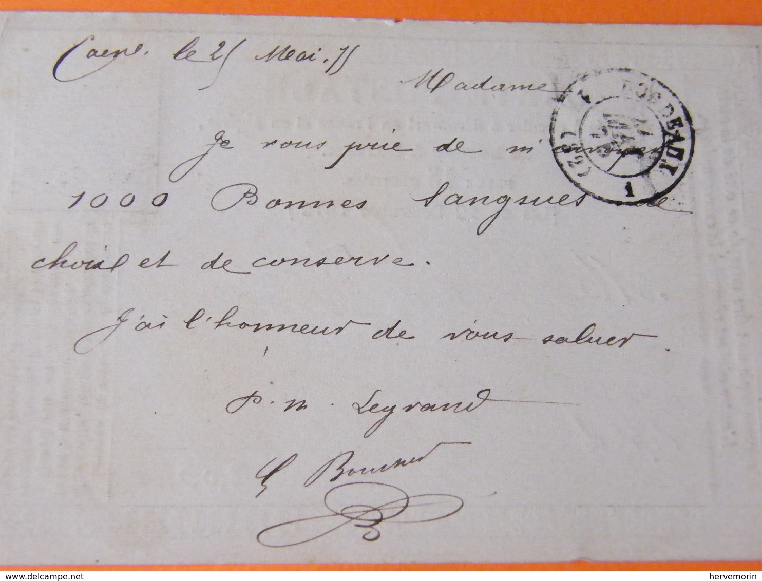 Ceres  No59   Sur Lettre Ttb - 1849-1850 Ceres