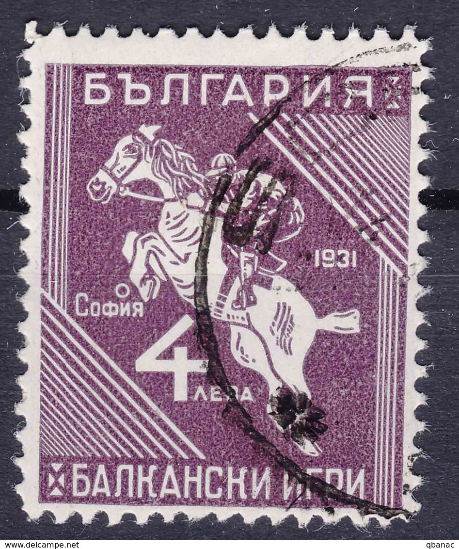 Bulgaria 1933 Sport Balkan Games Horse Riding Mi#254 Used - Used Stamps