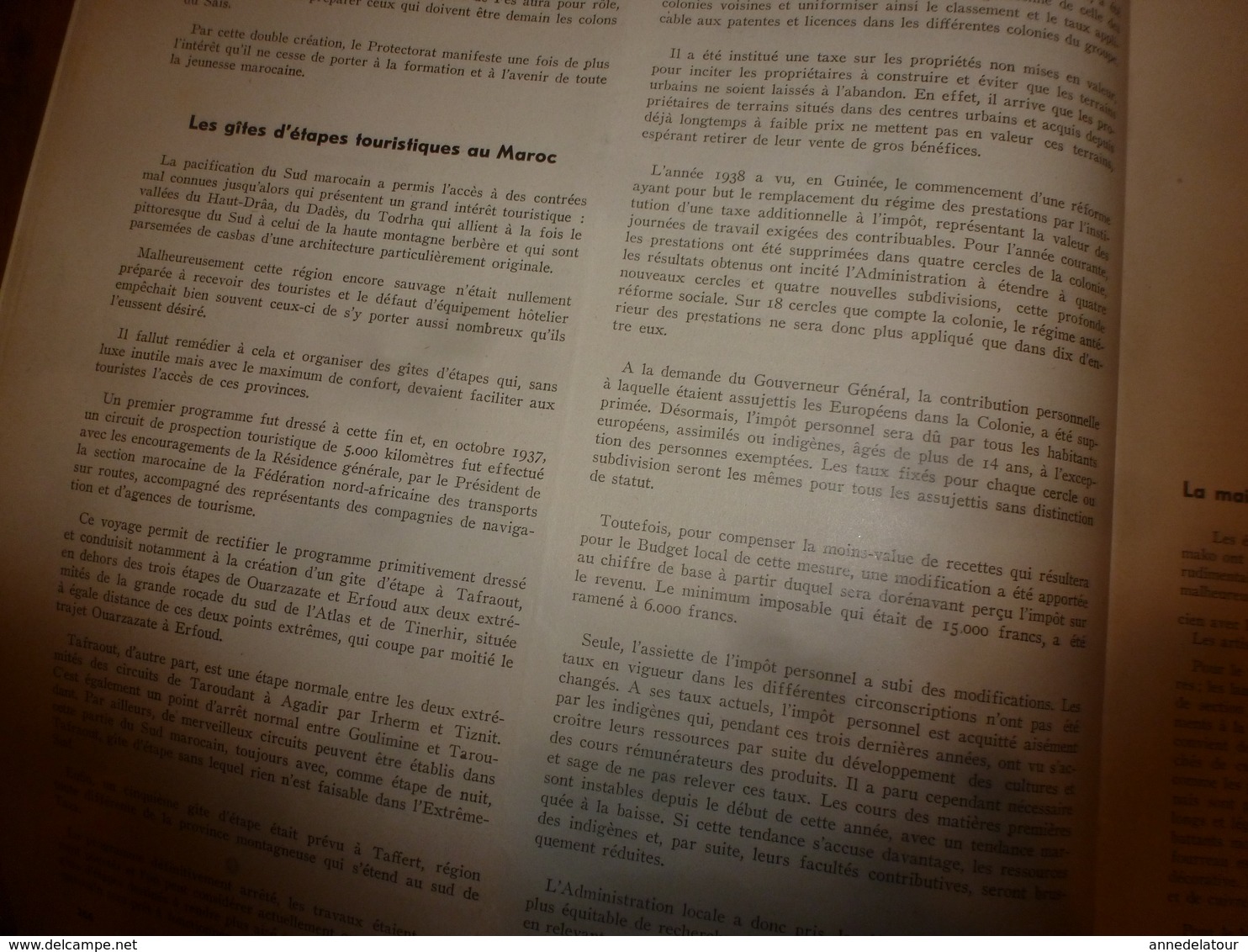 1938  LCCI : Le général Noguès en tournée au Maroc; CASABLANCA ; Indochine (Cam Dinh ); etc