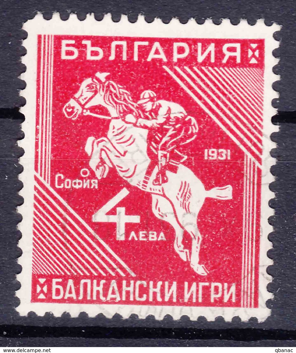 Bulgaria 1931 Sport Balkan Games Horse Riding Mi#244 Used - Gebraucht