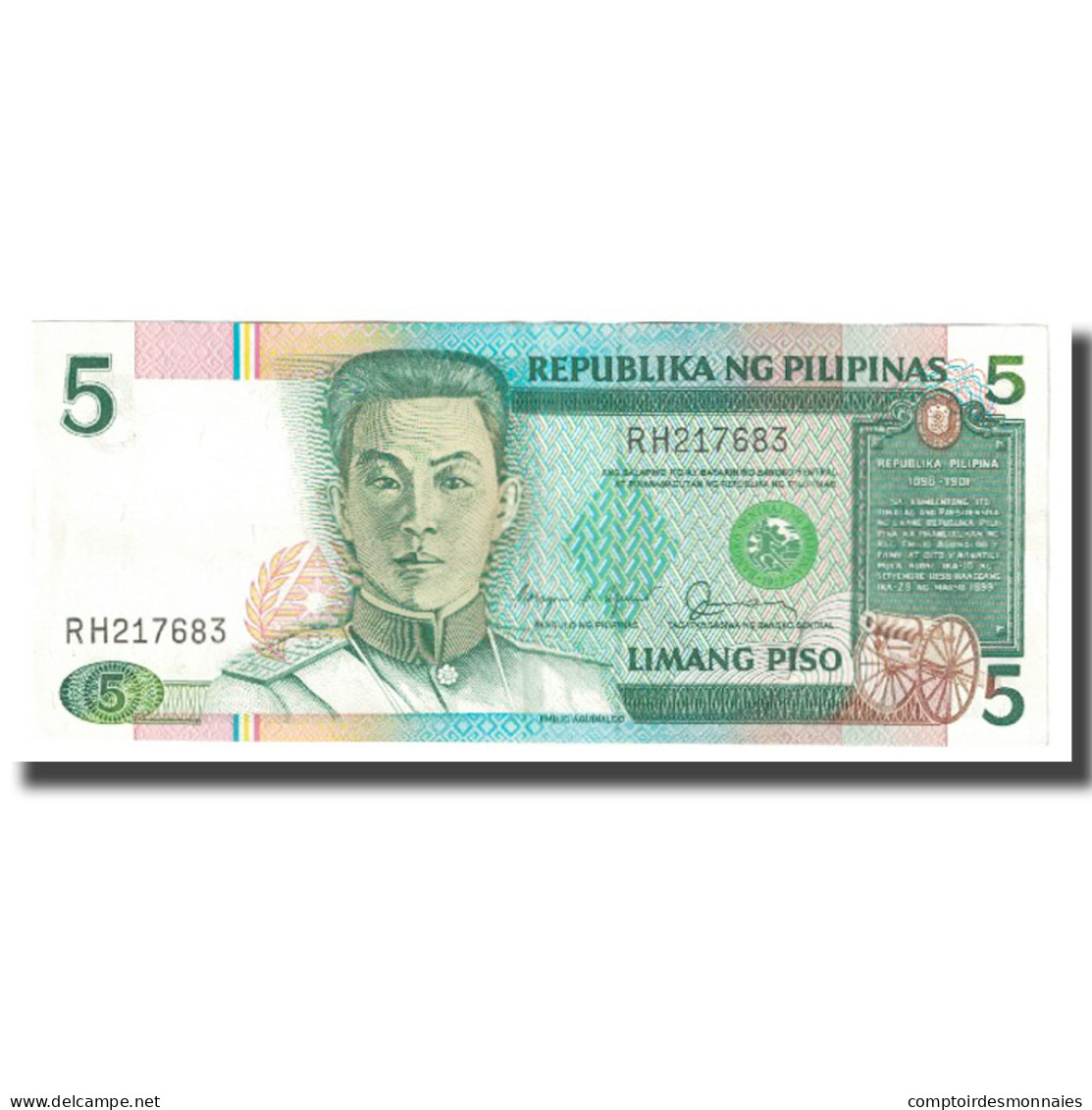 Billet, Philippines, 5 Piso, KM:177a, SPL - Philippines