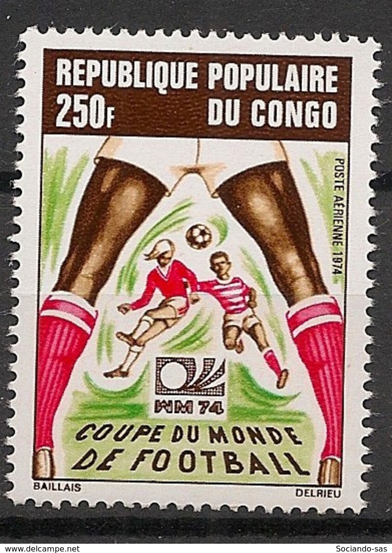 Congo - 1974 - Poste Aérienne PA N°Yv. 188 - Football World Cup 74 - Neuf Luxe ** / MNH / Postfrisch - 1974 – Germania Ovest