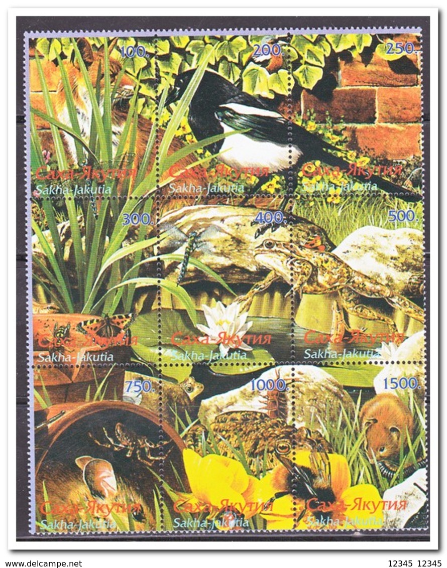 Sakha-Jakutia, Postfris MNH, Birds, Plants, Animals - Siberië En Het Verre Oosten