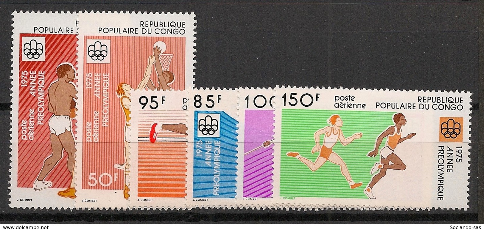Congo - 1975 - Poste Aérienne PA N°Yv. 210 à 215 - Olympics Montreal 76 - Neuf Luxe ** / MNH / Postfrisch - Verano 1976: Montréal