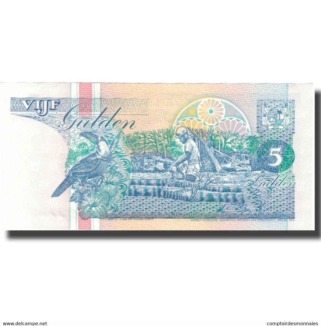 Billet, Surinam, 5 Gulden, 1998, 1998-02-10, KM:136a, NEUF - Suriname