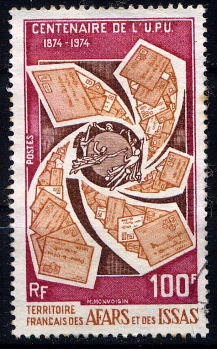 AFARS - 389° - CENTENAIRE DE L'U.P.U. - Used Stamps