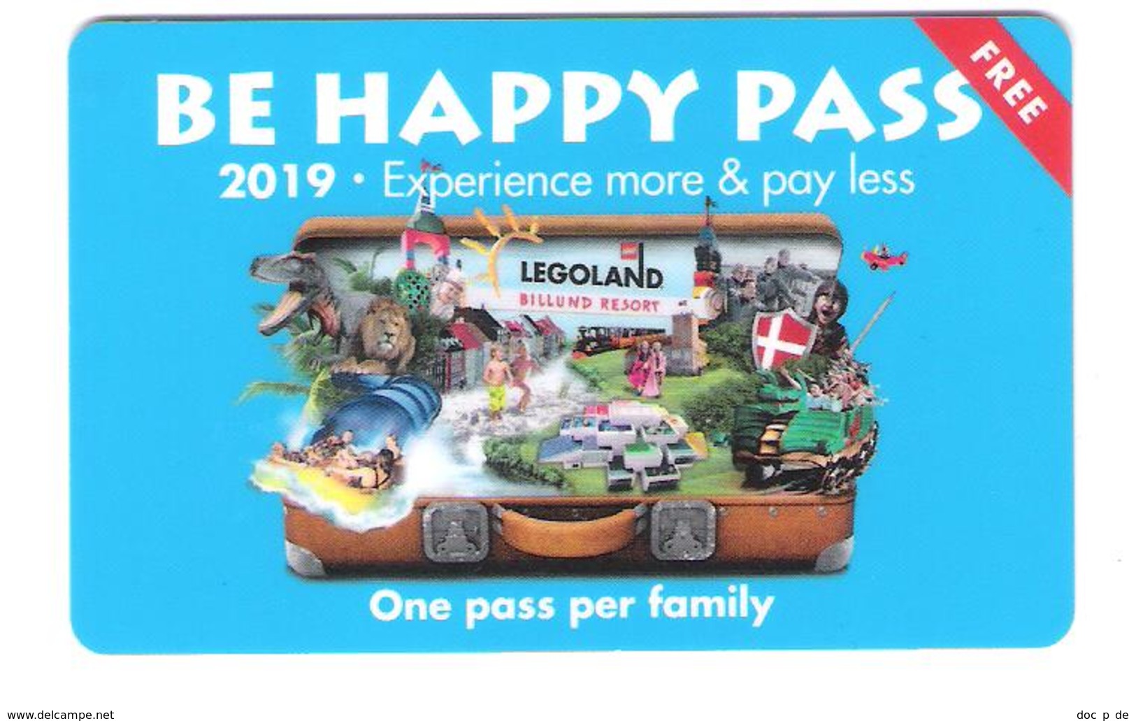 Lego - Legoland Billund - Be Happy Pass - Discount Card - Gift Cards