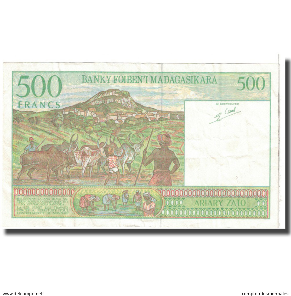 Billet, Madagascar, 500 Francs = 100 Ariary, 1994, KM:75b, TTB - Madagascar