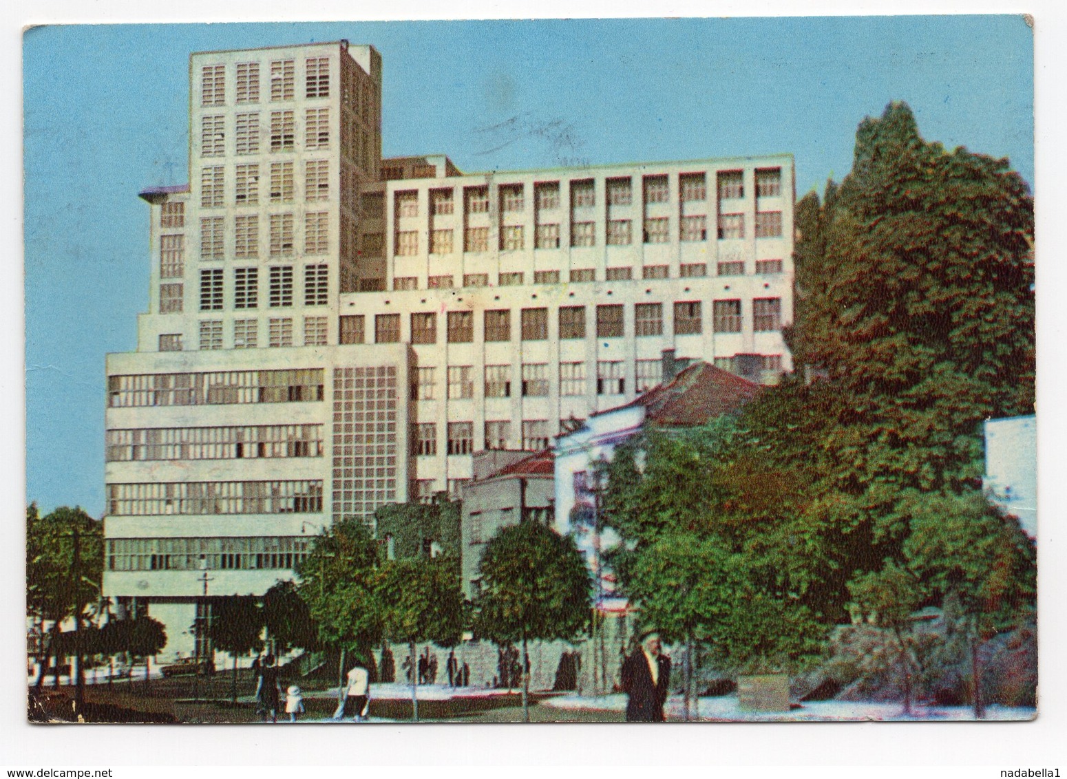 1962 YUGOSLAVIA, BELGRADE, BIGZ BUILDING, SERBIAN MODERN ARCHITECTURE, POSTCARD, USED - Yugoslavia