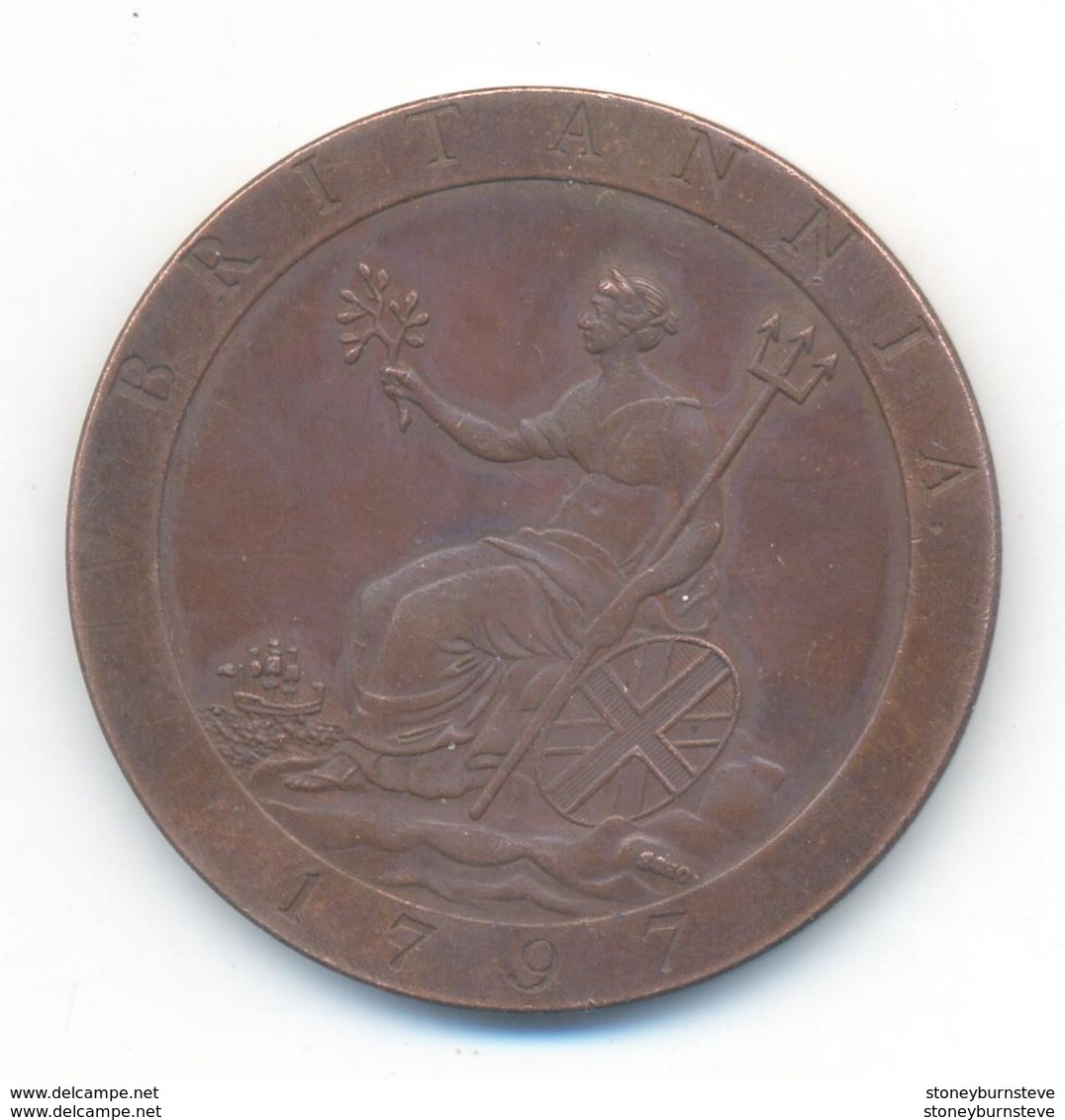 Great Britain George III Penny 1797 COPY - C. 1 Penny