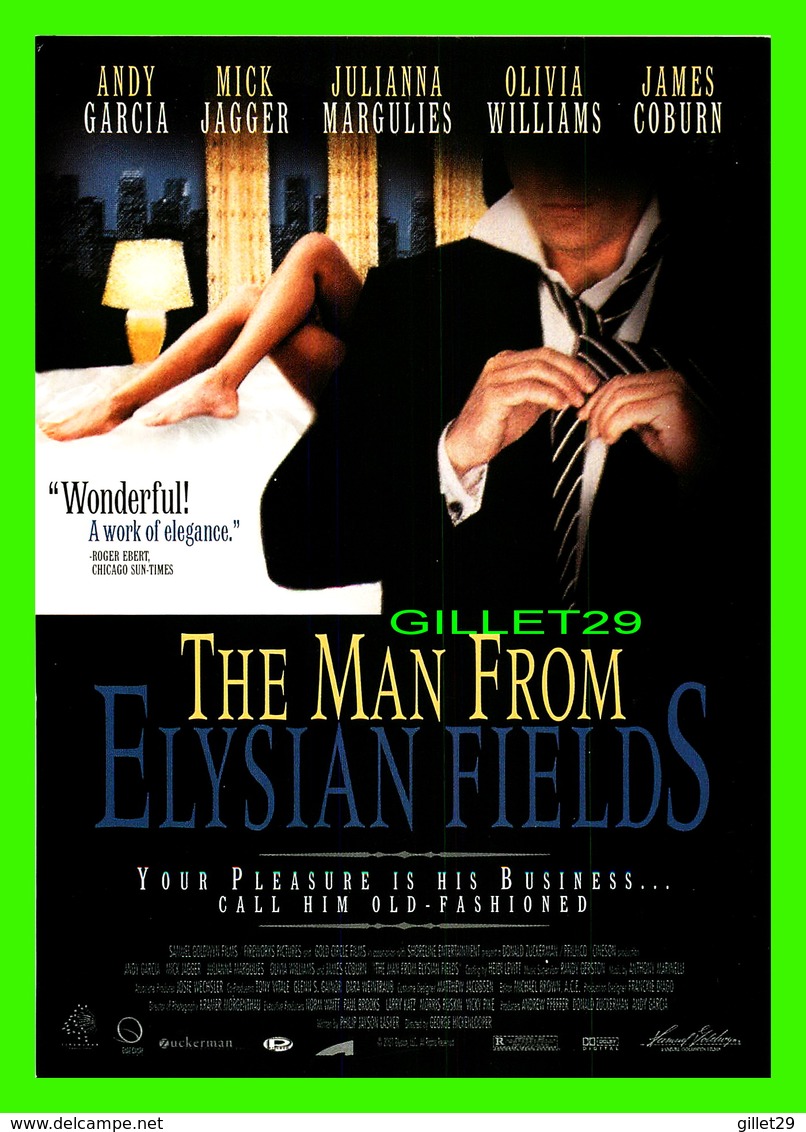 AFFICHES DE FILM - " THE MAN FROM ELYSIAN FIELDS " IN 2002 WITH ANDY GARCIA, MICK JAGGER, JAMES COBURN - - Affiches Sur Carte