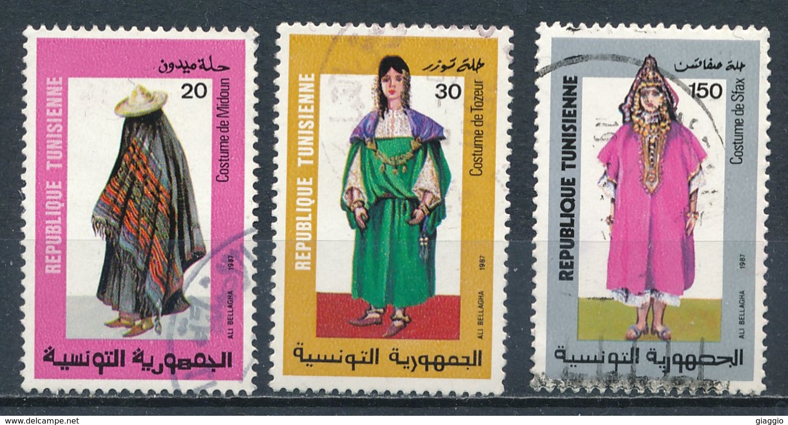 °°° TUNISIA - Y&T N°1093/95 - 1987 °°° - Tunisia (1956-...)