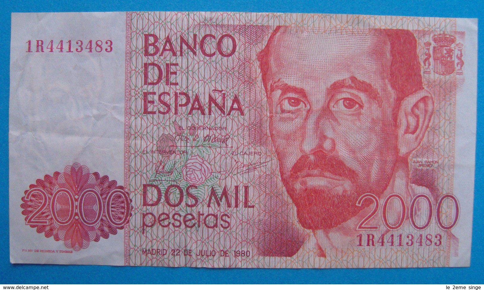 ESPAGNE Billet 2000 Pesetas 1980 Peu Circulé - [ 4] 1975-… : Juan Carlos I