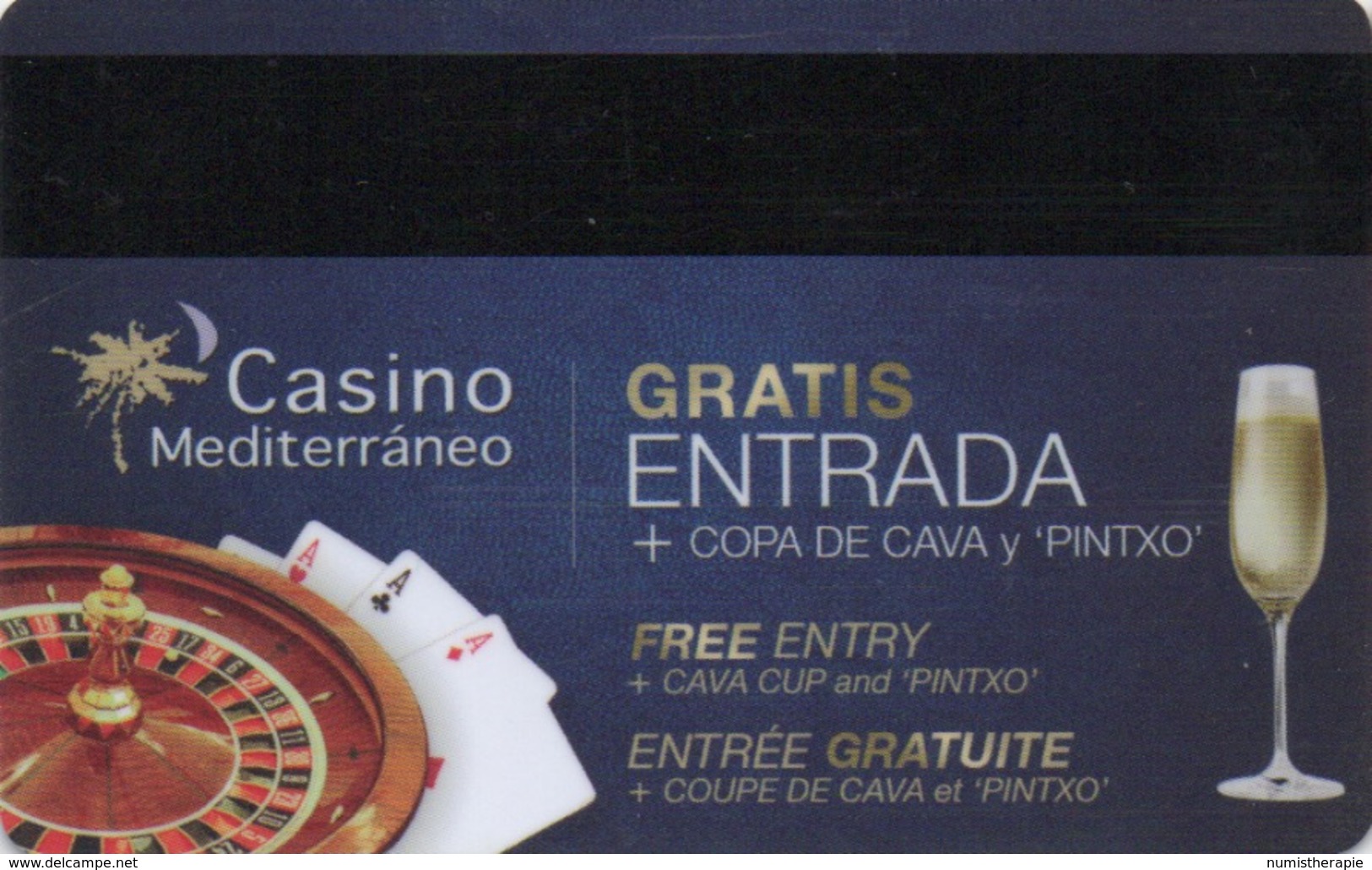 Carte Clé Hôtel Avec Invitation Casino Mediterráneo Alicante .es - Cartes D'hotel