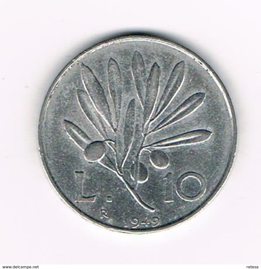 //  ITALIE  10 LIRE  1949 - 10 Lire