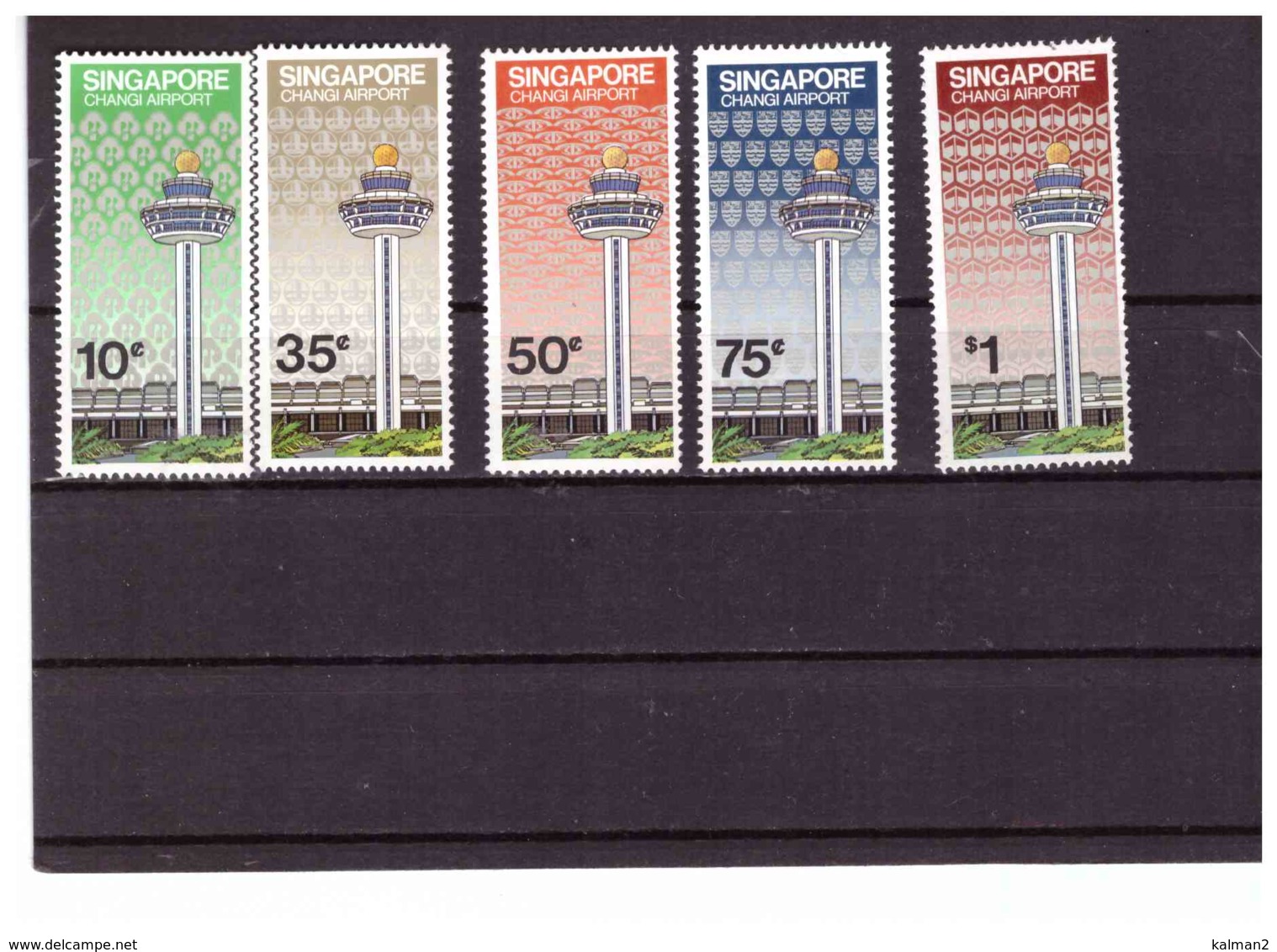 XX2451   -  SINGAPORE      /     SERIE COMPLETA NUOVA**  -    CAT.  Y&T.  Nr.   380/384 - Singapore (1959-...)