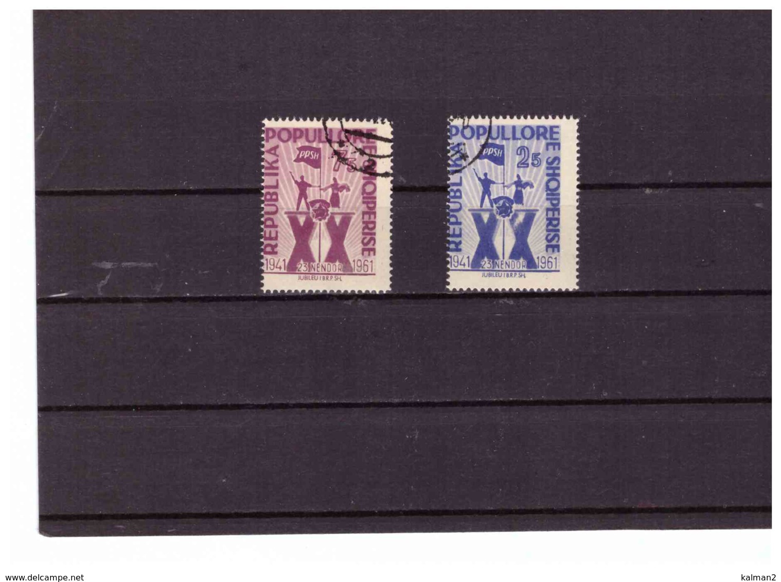 XX2458  -  ALBANIA  -  SERIE COMPLETA USATA - CAT. UNIFICATO Nr.   640/641 - Albanie