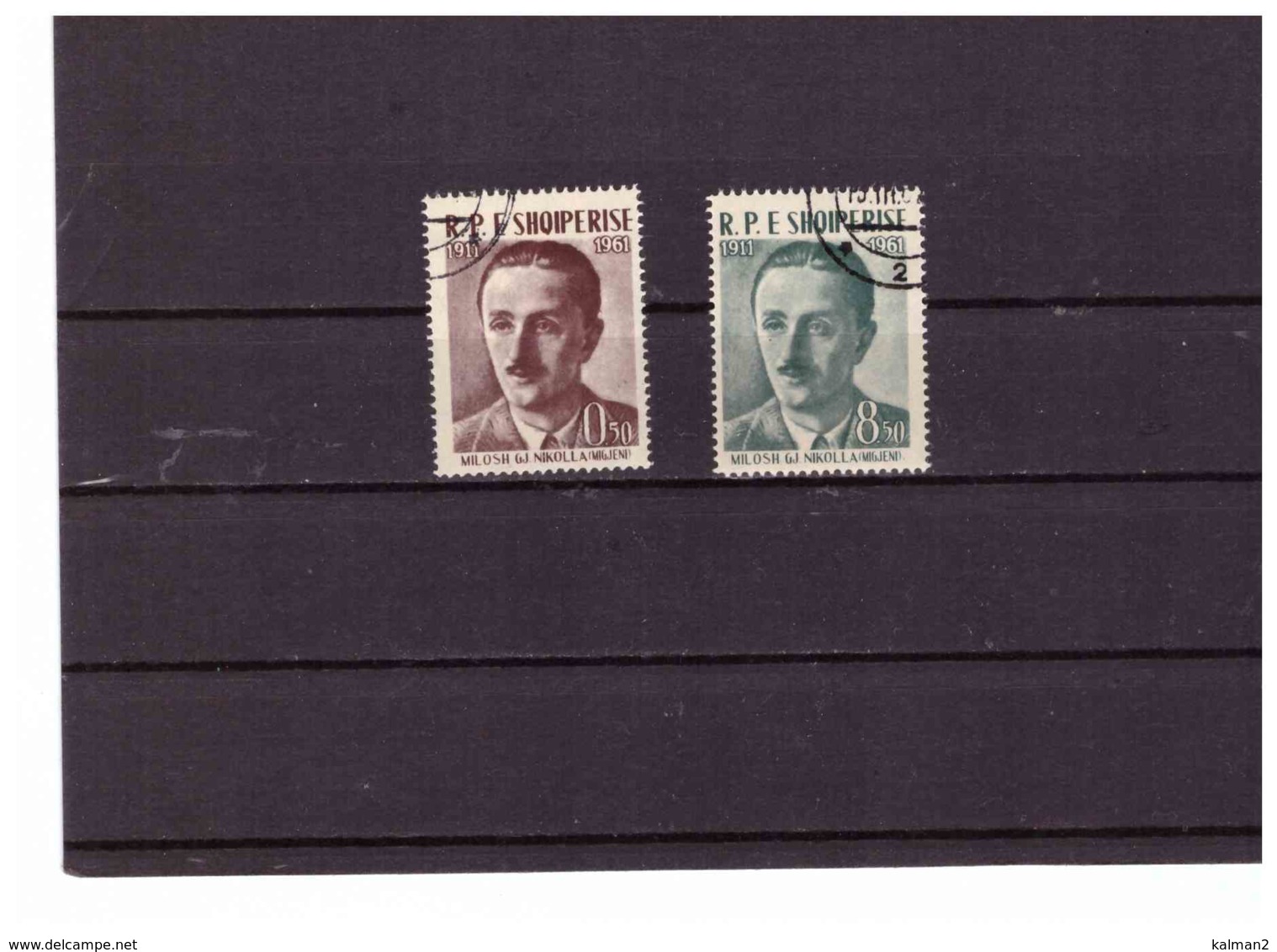 XX2463  -  ALBANIA  -  SERIE COMPLETA USATA - CAT. UNIFICATO Nr.   636/637 - Albanie