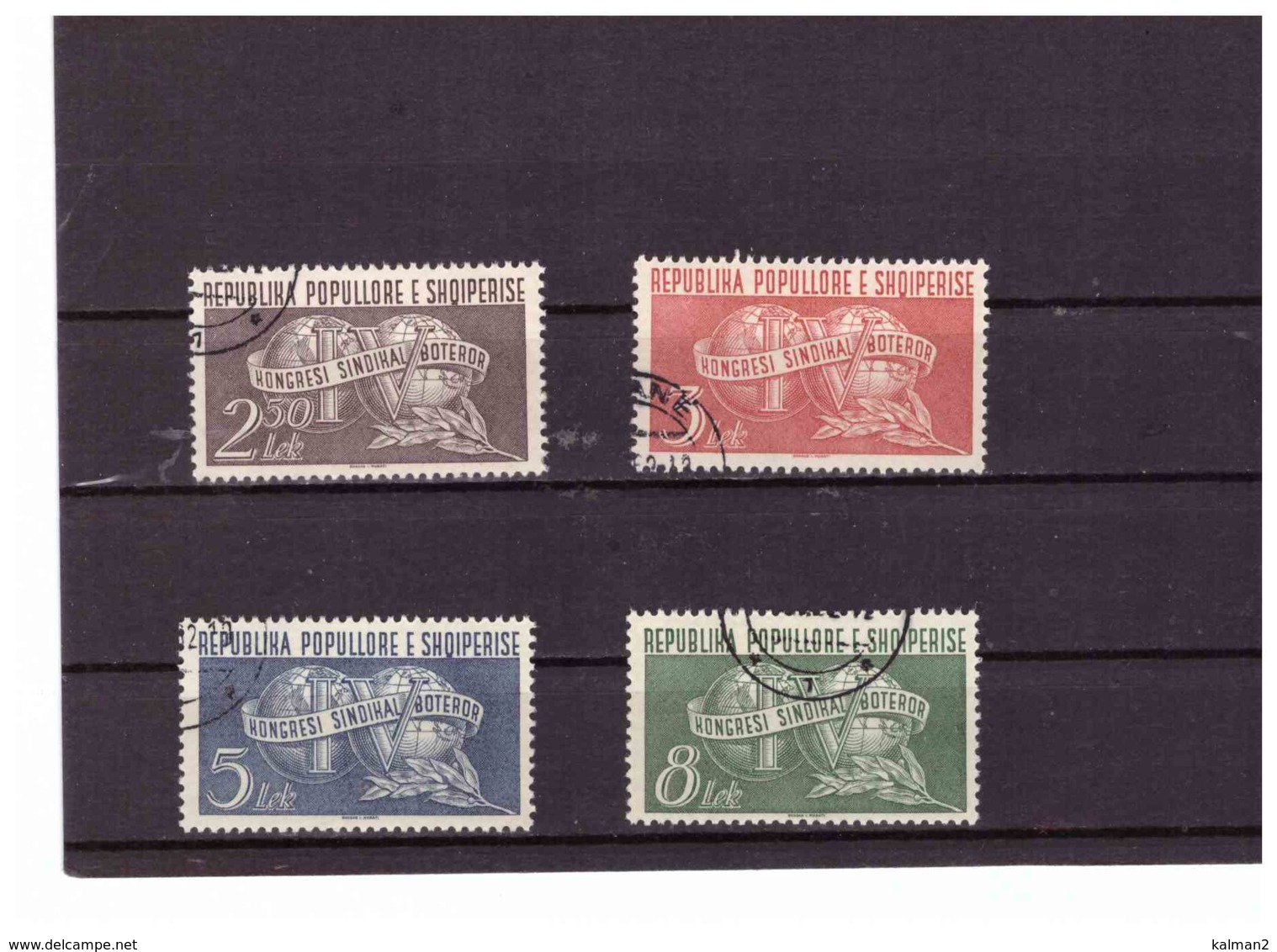 XX2481  -  ALBANIA  -  SERIE COMPLETA USATA - CAT. UNIFICATO Nr.   546/549 - Albania