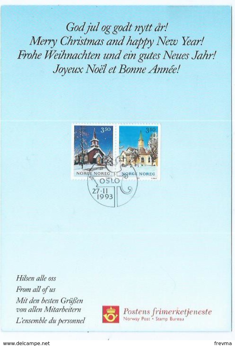 Carte De Norvege 1993 - Tarjetas – Máximo